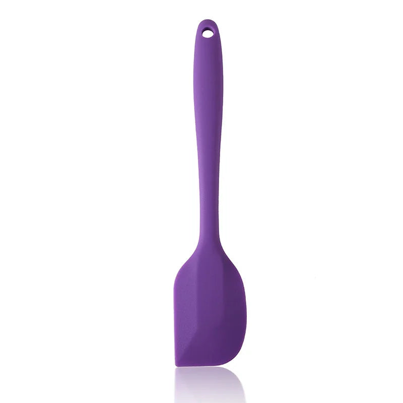 Heat Resistant Silicone Spatula & Scraper – Seamless Non-Stick Baking & Cake Cream Scraper – Perfect for Mixing, Folding & Scraping Bowls – Available in 9 Colours & Multi-Packs