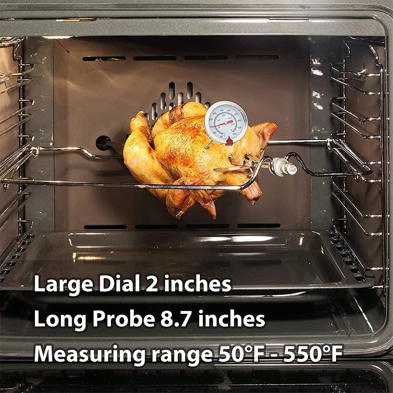 Stainless Steel Deep Fry Thermometer with Instant Read Dial