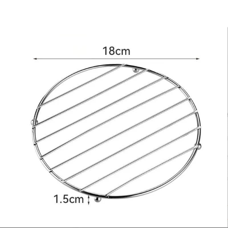 Stainless Steel Trivet Hot Pad – Heat Resistant Insulated Table Mat for Pots, Pans & Dishes – Ideal for Dining Tables & Worktops – Available in Round & Square