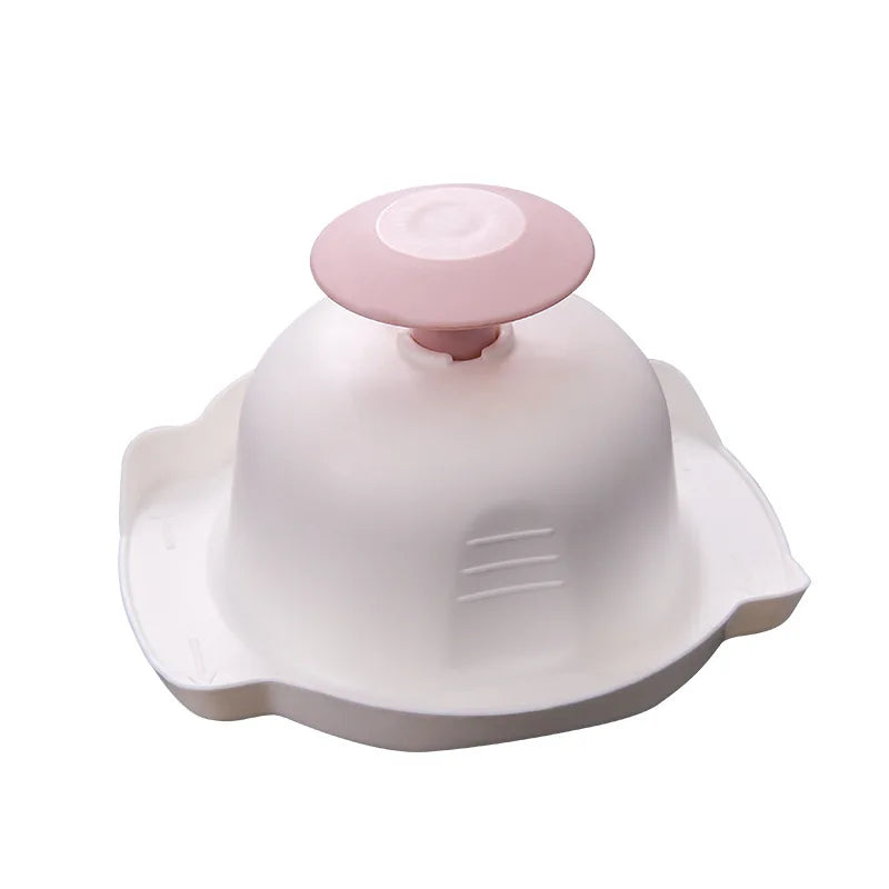 Stainless Steel Finger Guard Food Holder – Anti-Cut Hand Protector for Mandoline Slicers – Best for Slicing Potatoes, Onions & Carrots Safely – Available in Pink & Blue Colours