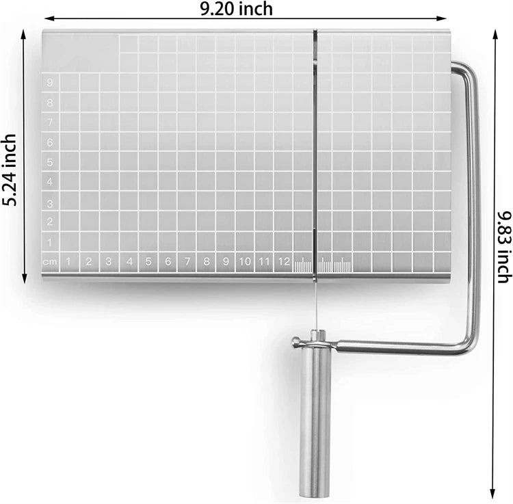 Cheese Slicer Board with Wire and 5 Replacement Wires
