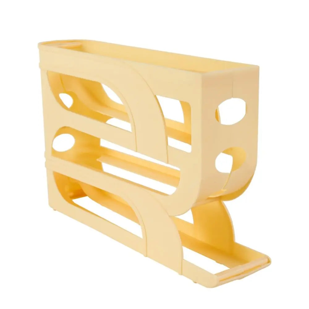 Automatic Rolling Egg Holder for the Fridge – 3 or 4 Tier Egg Storage Rack for 20 to 30 Eggs – Best for Saving Fridge & Worktop Space