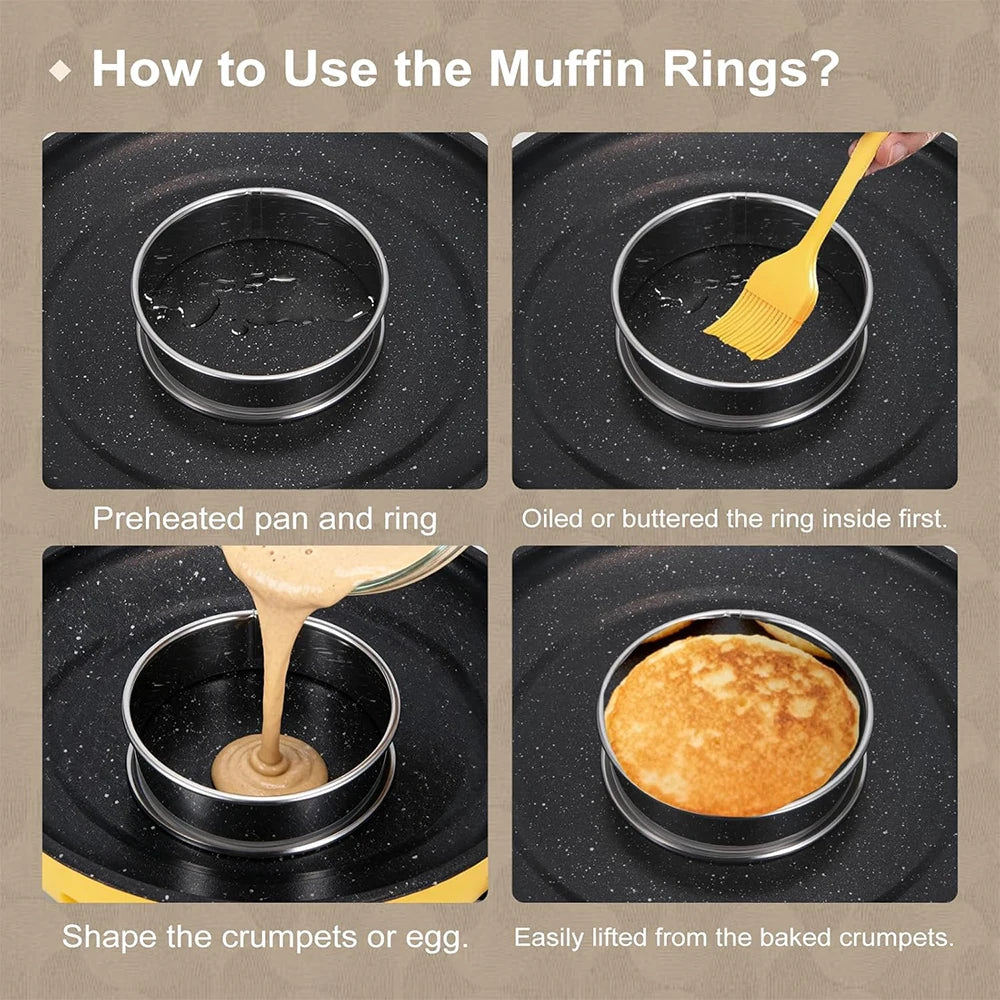 Stainless Steel Muffin & Crumpet Rings