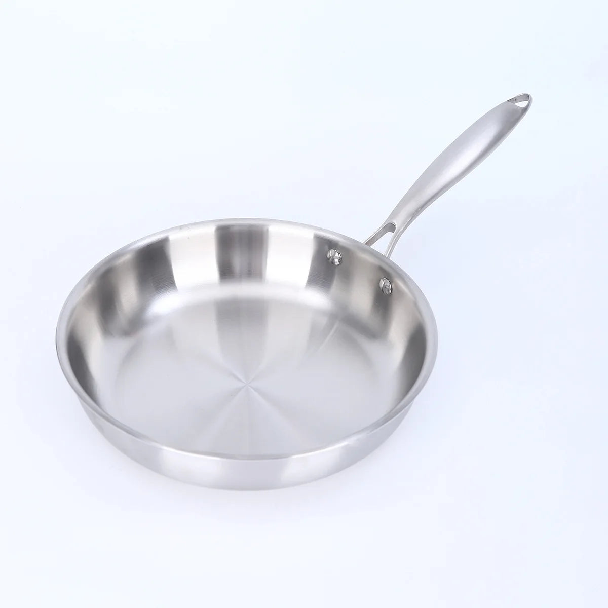 Stainless Steel Uncoated Frying Pan
