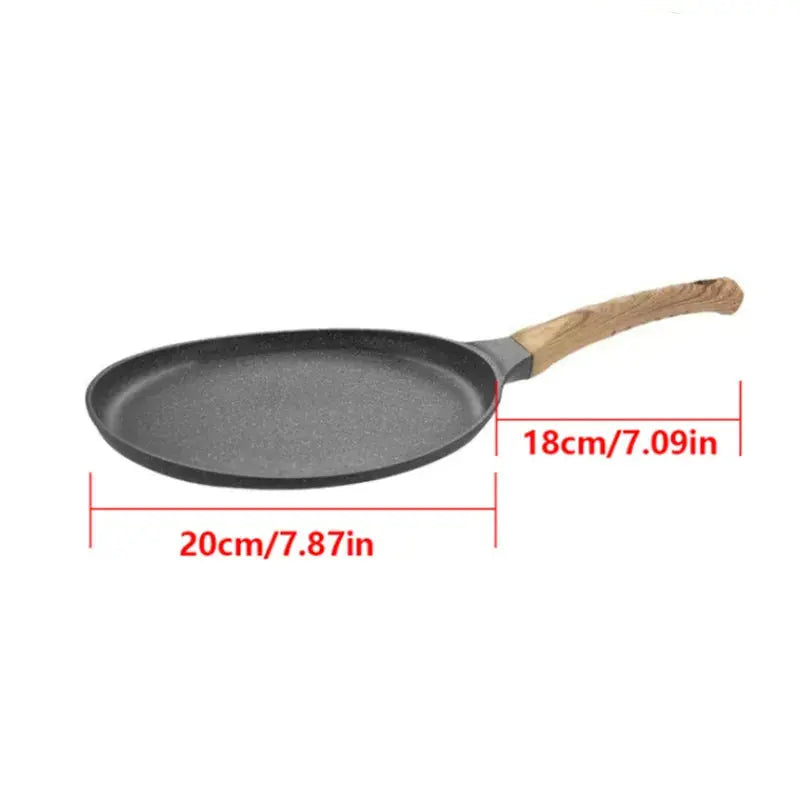 Non-Stick Flat-Bottomed Crêpe & Pancake Pan – Ideal for Flatbreads, Crepes, Pancakes, Tortillas, Eggs, Omelettes, Parathas, Roti, French Toast, Wraps, Tawa-Fried Fish, Quesadillas & Dosa – Available in 20cm, 24cm & 28cm