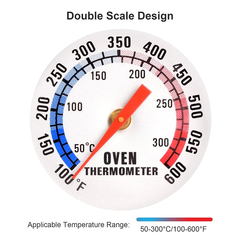 Stainless Steel Oven Thermometer with Hook
