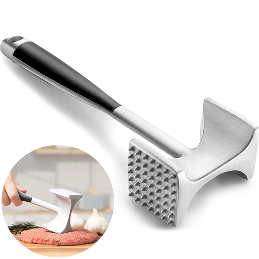 Zinc Alloy Meat Tenderizer Hammer with Non-Slip Grip Handle