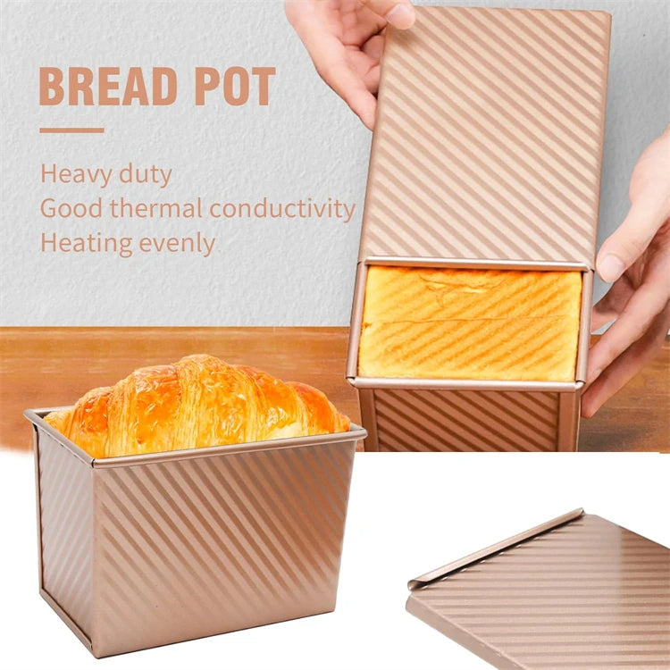 Nonstick Square Loaf Pan with Lid