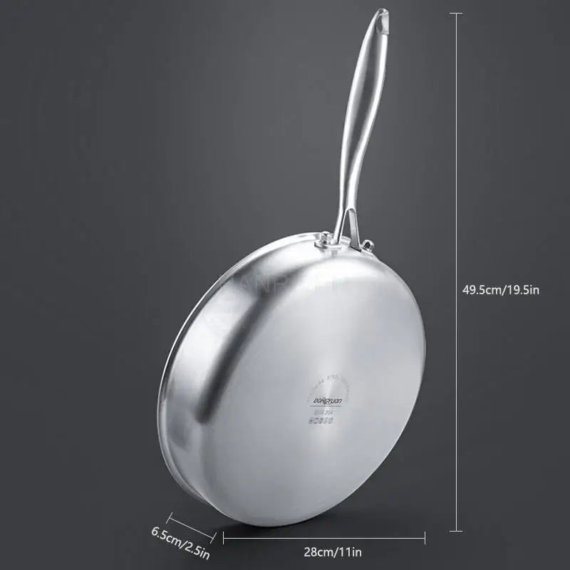 Stainless Steel Honeycomb Frying Pan 28cm