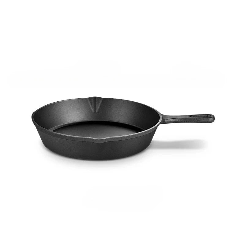 Small Cast Iron Frying Pan – Omelette & Pancake Breakfast Pan for Induction & Gas – Ideal for Eggs & Single Portions – Available in 14cm, 16cm & 20cm