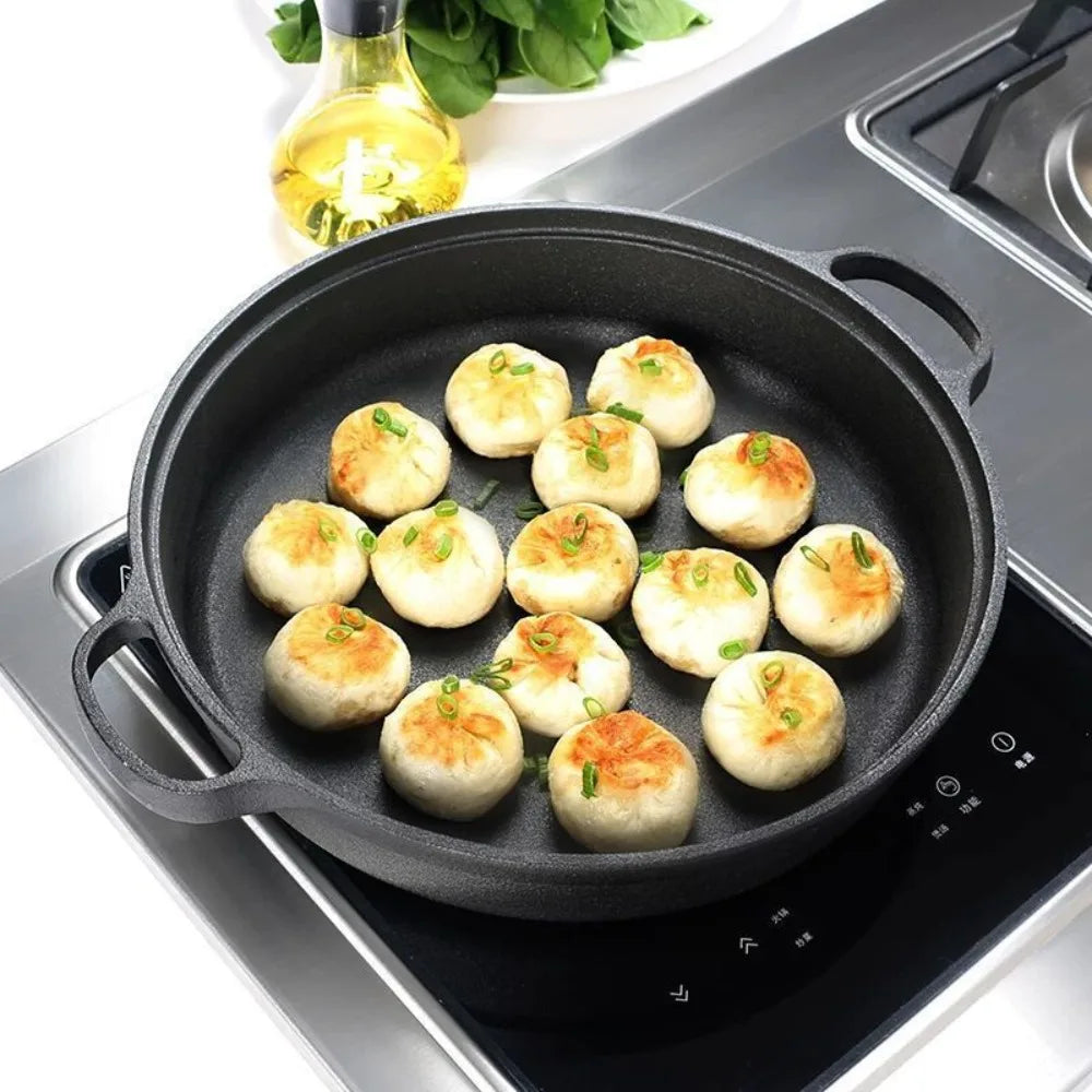 Cast Iron Skillet with Double Handle