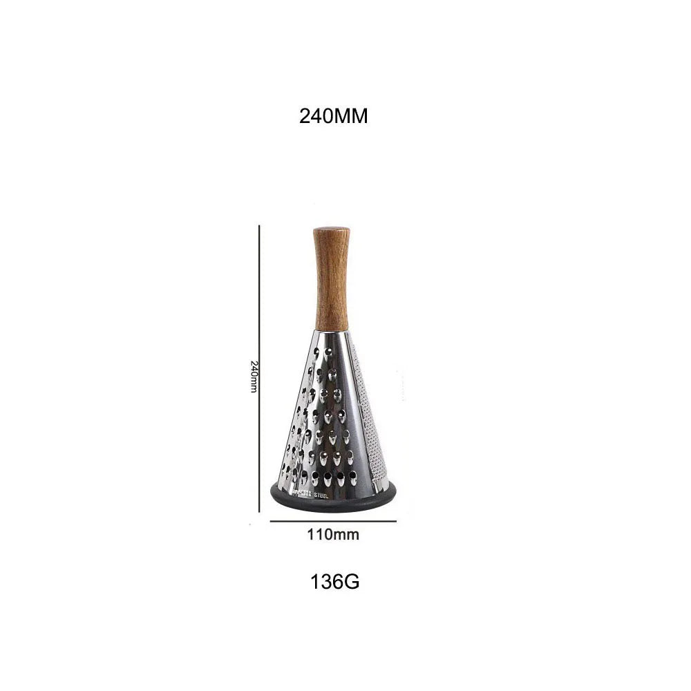 Stainless Steel Conical Grater with Wooden Handle height 24CM