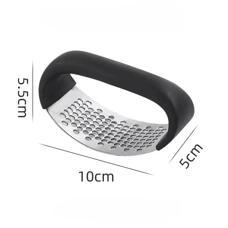 Garlic Rocker Crusher with Curved Blade – Stainless Steel Rolling Garlic & Ginger Mincer – Perfect for Fast, Easy Mincing – Available with All-Steel or Plastic Handle