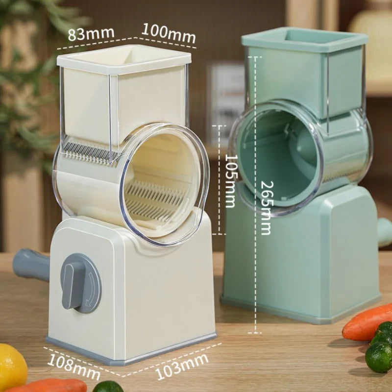 Rotary Drum Vegetable Grater/Slicer