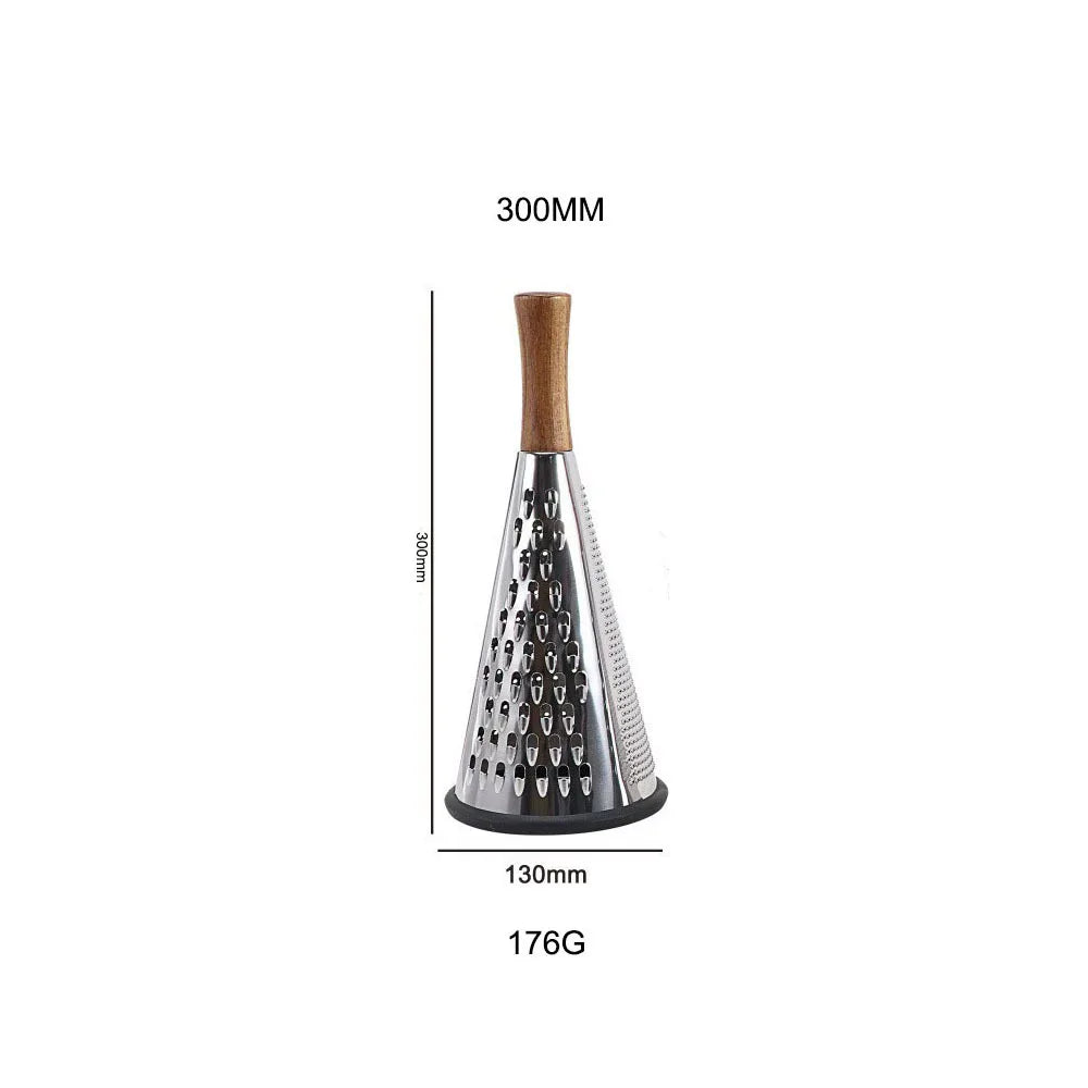Stainless Steel Conical Grater with Wooden Handle height 30CM