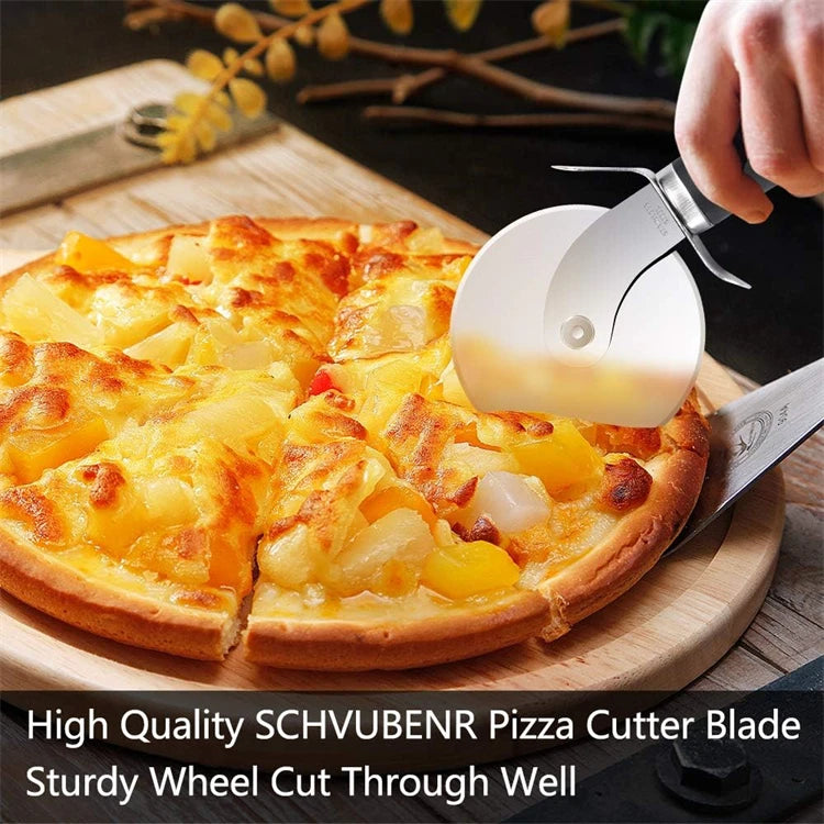 Stainless Steel Pizza Cutter Wheel with Non-Slip Handle