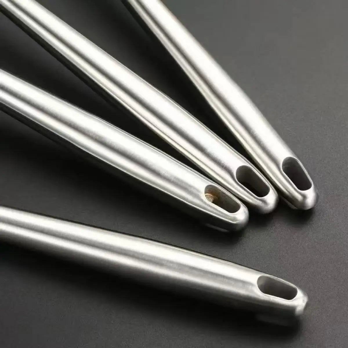 Stainless Steel Kitchen Utensils Set – Includes Slotted Turner, Ladle, Wok Spatula & Skimmer, Heat-Resistant for everyday cooking convenience