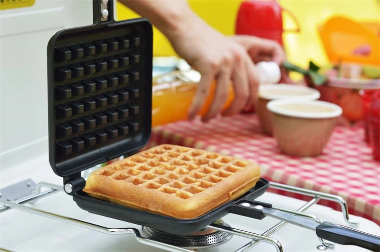Stovetop Belgium Waffle Maker Pan