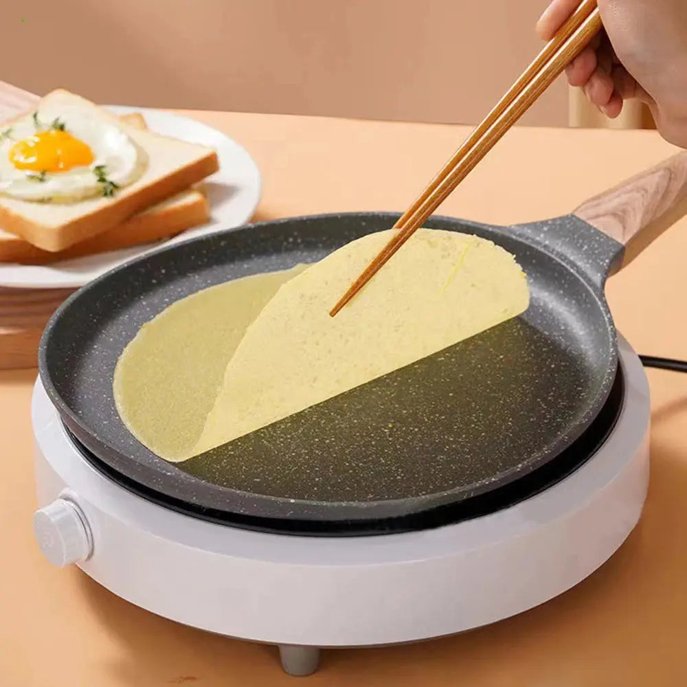 Non-Stick Flat-Bottomed Crêpe & Pancake Pan – Ideal for Flatbreads, Crepes, Pancakes, Tortillas, Eggs, Omelettes, Parathas, Roti, French Toast, Wraps, Tawa-Fried Fish, Quesadillas & Dosa – Available in 20cm, 24cm & 28cm