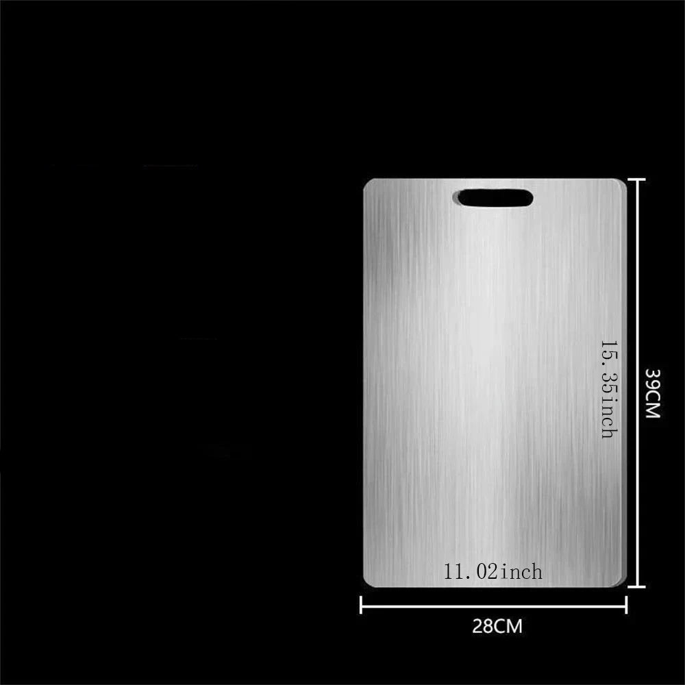 Thickened Stainless Steel Double-Sided Chopping Board 28x39 cm China Mainland