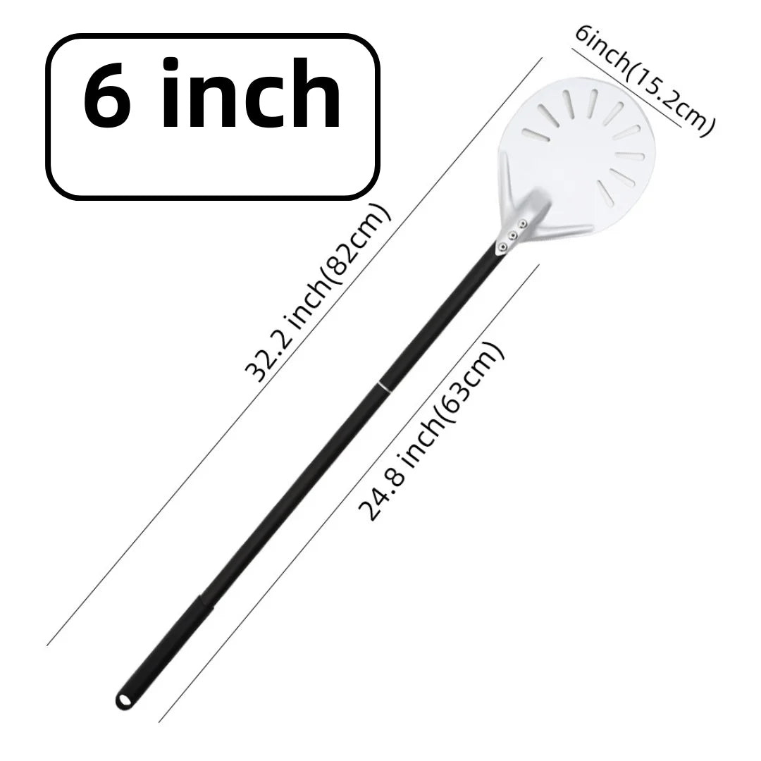 Aluminium Pizza Peel & Turning Paddle 6" Pizza Peel — Silver