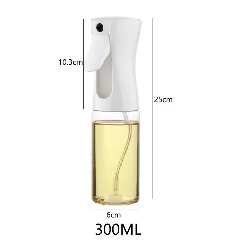 Oil Spray Bottle for Cooking – Reusable Olive Oil Mister & Vinegar Sprayer – Best for Air Fryers, Salads & BBQ – Available in 200ml, 300ml & 500ml, Black or White