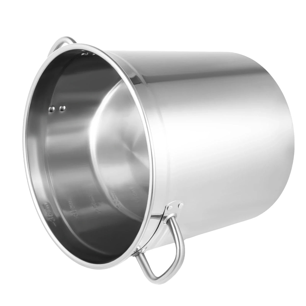 Stainless Steel Stock Pot with Lid – Large Catering Soup Pot & Cooking Pot – Great for Soups, Stews & Family Batch Cooking (35L)