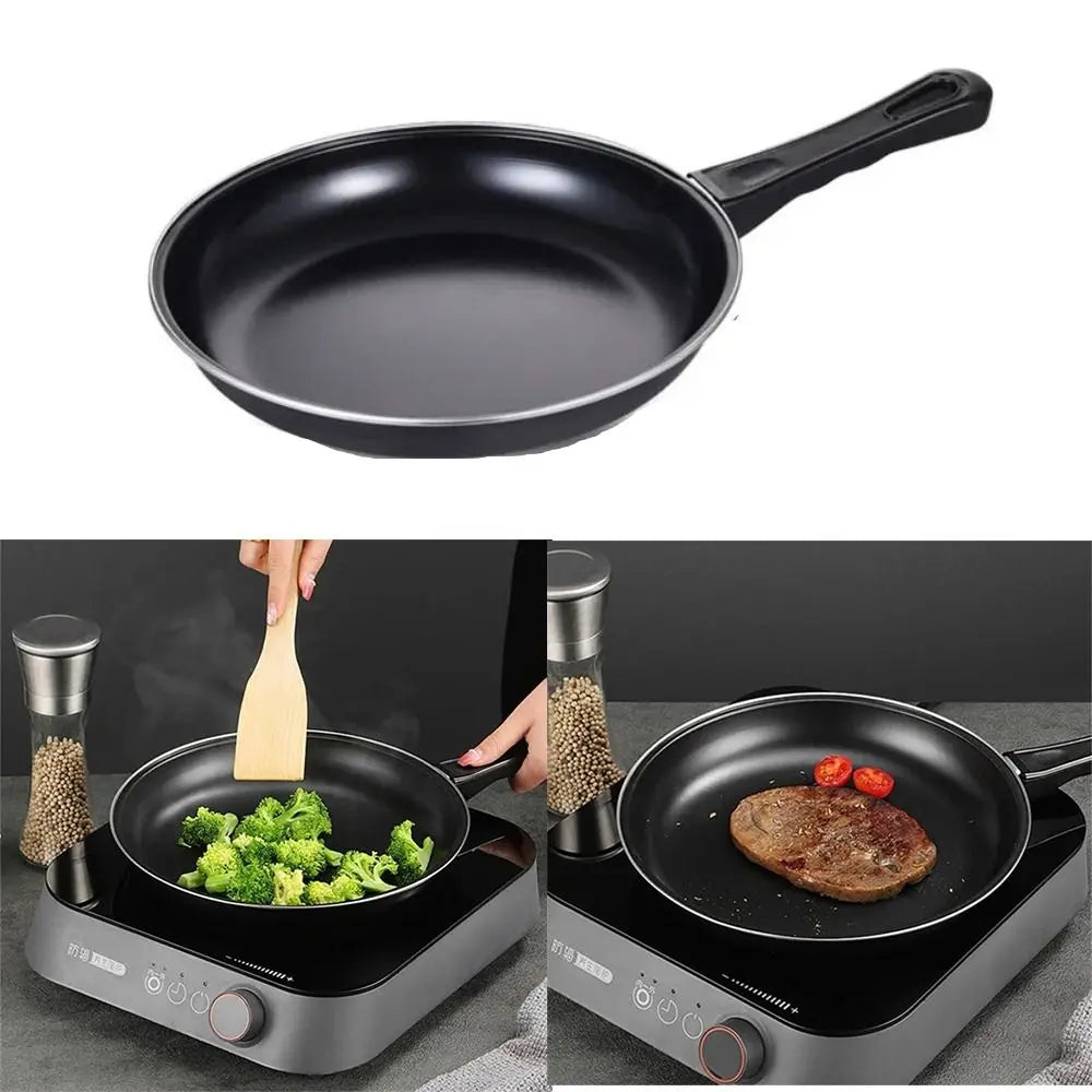 Non-Stick Cast Iron Frying Pan with Anti-Scald Handle – Egg, Omelette & Steak Skillet – Great for Home, Picnic & BBQ – Available in 20cm, 25cm & 30cm