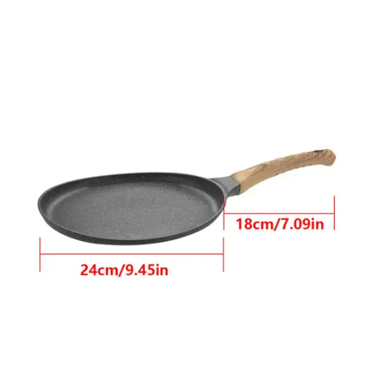 Non-Stick Flat-Bottomed Crêpe & Pancake Pan – Ideal for Flatbreads, Crepes, Pancakes, Tortillas, Eggs, Omelettes, Parathas, Roti, French Toast, Wraps, Tawa-Fried Fish, Quesadillas & Dosa – Available in 20cm, 24cm & 28cm