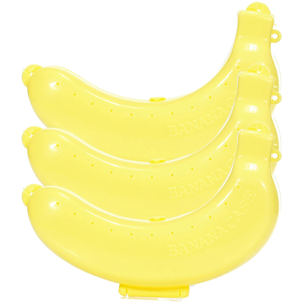 Portable Plastic Banana Case – BPA-Free Banana Holder & Keeper – Perfect for Lunch Boxes, Picnics, Hiking & Travel