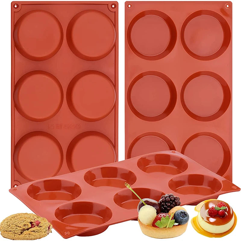 6-Cavity Silicone Cake Mould