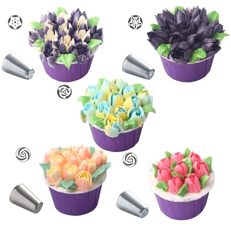 Piping Tips Set with Pastry Bag
