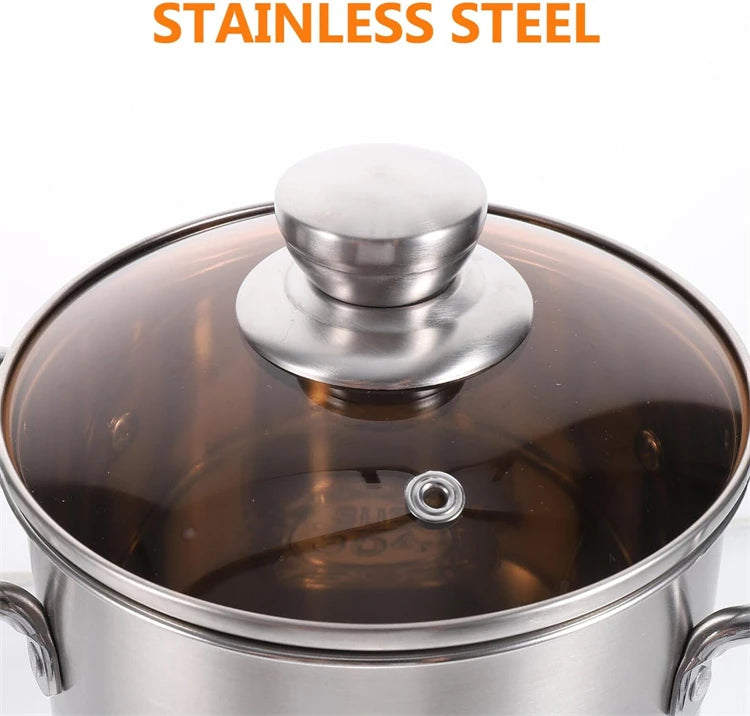 3L Stainless Steel Deep Fryer Pot with Lid & Mesh Basket – Japanese Tempura Frying Pot – Ideal for Chips, Chicken & Tempura – Available With or Without Tongs