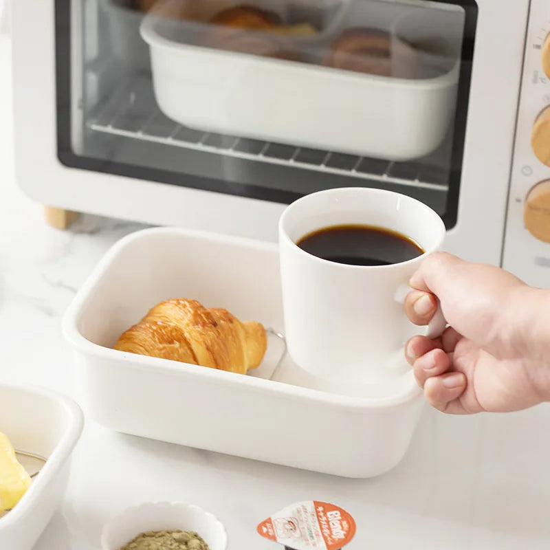 Ceramic Baking Dish with Removable Stainless Steel Rack