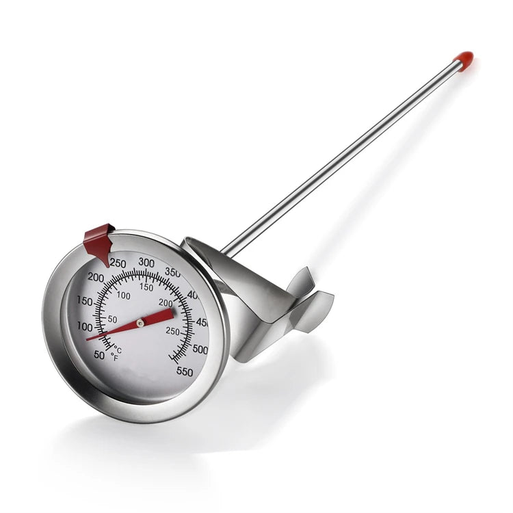 Stainless Steel Deep Fry Thermometer with Instant Read Dial