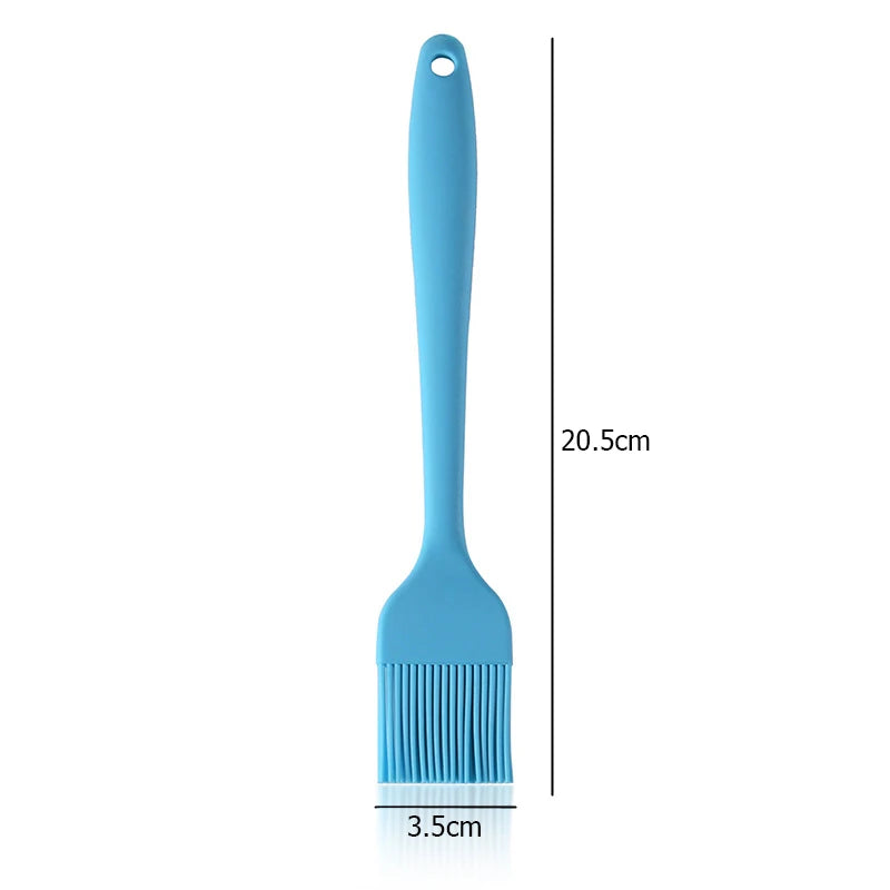 Heat Resistant Silicone Basting Brush – Pastry & Oil Brush for BBQ, Cooking & Baking – Best for Glazing, Marinating & Grilling – Available in Red, Yellow, Green, Pink, Blue & Black Colours