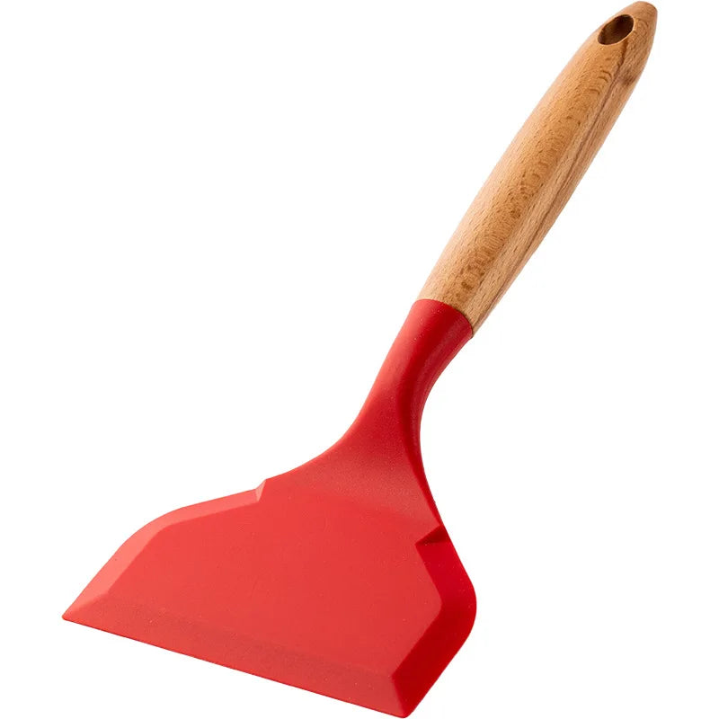 Silicone Pancake Spatula & Turner Red