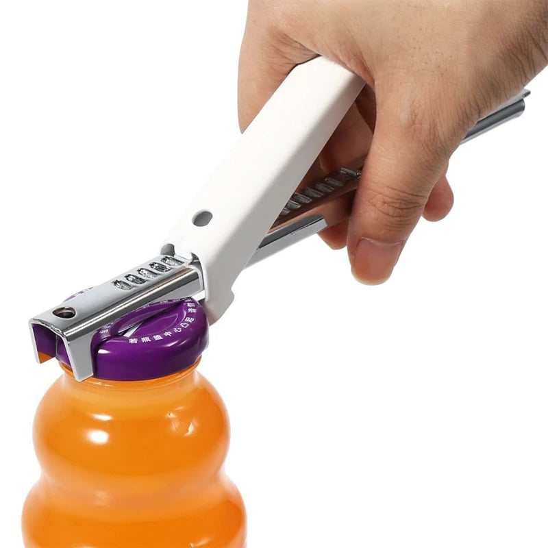 Adjustable Stainless Steel Jar Lid Opener – Can, Bottle & Jar Seal Remover – Great for Stubborn Lids & Weak Hands