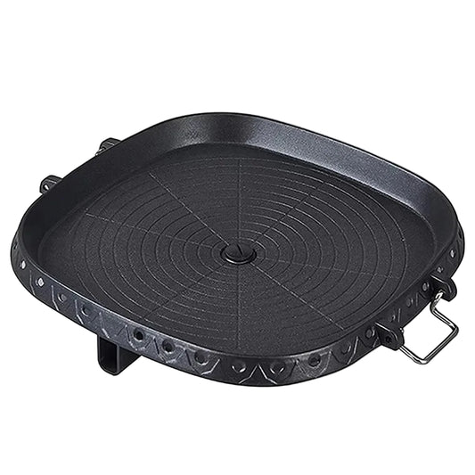 BBQ Grill Pan with a Maifan Stone coated surface Portable Nonstick Griddle for Indoor Outdoor