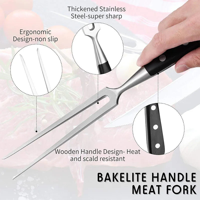 Stainless Steel Carving Fork Set