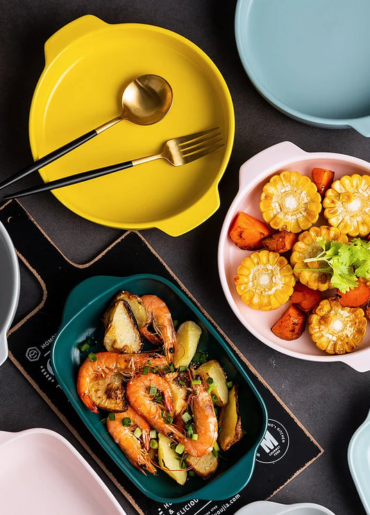 Ceramic Baking Dish — Oven-Safe Au Gratin Dish