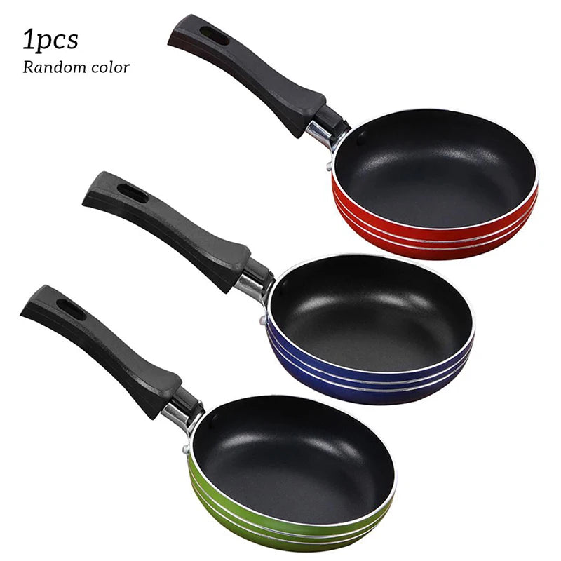 Small Non-Stick Stainless Steel Frying Pan – Mini Egg & Pancake Pan with Hanging Handle – Ideal for Single Servings – Available in 12cm, 14cm, 16cm & 18cm