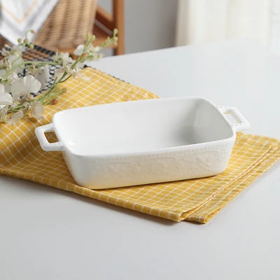 Ceramic Baking Dish white23.5cm14.5cm5cm