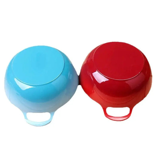 Enamelled cast iron cooking pot – durable, heat-retaining, ideal for stews, curries, stir-fries, sautéing, karahi dishes & Oven Cooking – Compatible with All Hobs & Grill – Available in Red & Blue