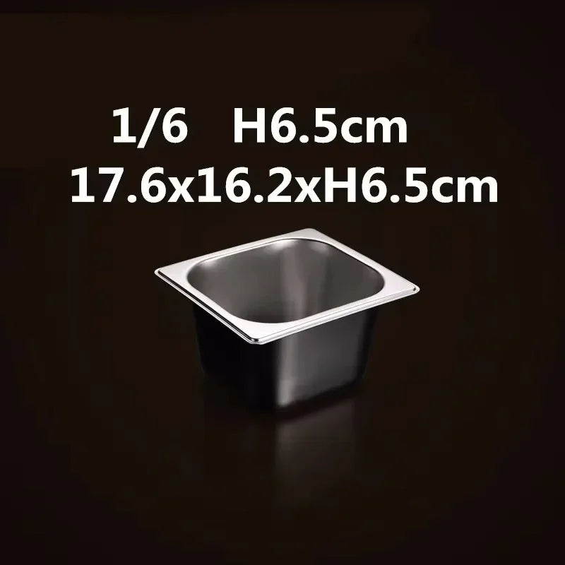 304 Stainless Steel Gastronorm Food Pan – GN Chafing & Buffet Container, Available in 1/9, 1/6, 1/4, 1/3 & 1/2 Sizes with Multiple Depths & Matching Lids
