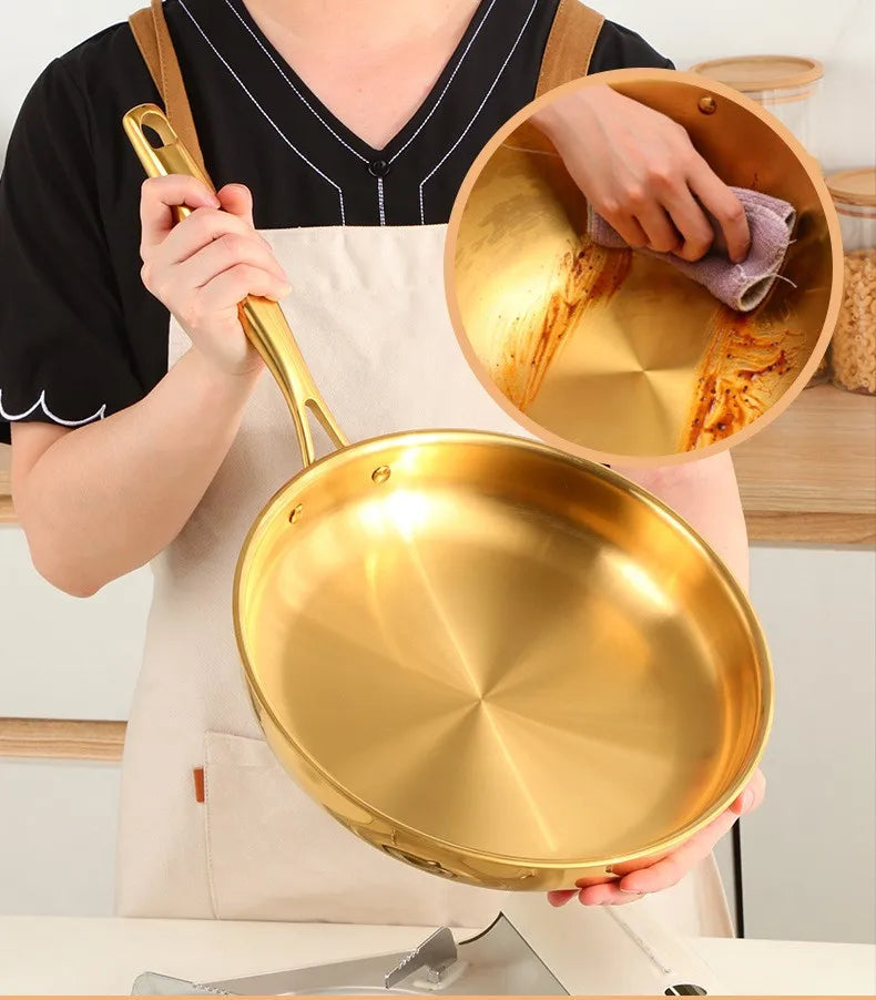 304 Stainless Steel Frying Pan 28cm