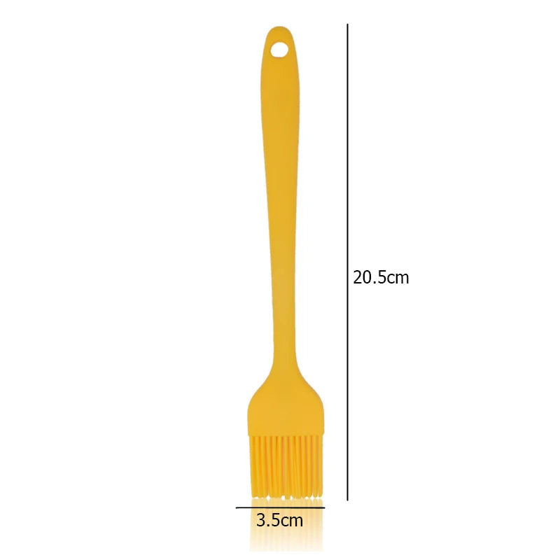 Heat Resistant Silicone Basting Brush – Pastry & Oil Brush for BBQ, Cooking & Baking – Best for Glazing, Marinating & Grilling – Available in Red, Yellow, Green, Pink, Blue & Black Colours