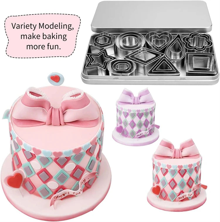 Stainless Steel Mini Cookie Cutter Set — 30 Piece