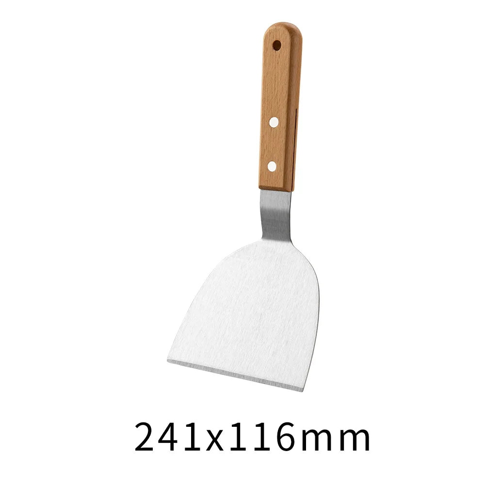 Stainless Steel Griddle Spatula Teppanyaki Spatula Multifunction Grill Spatula