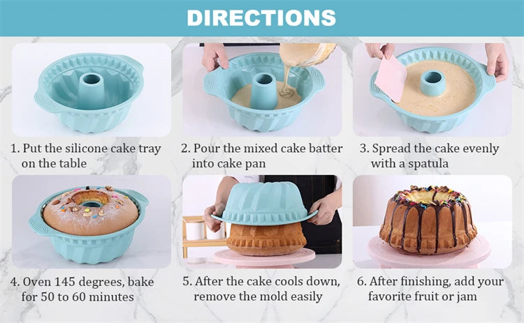 Silicone Fluted Bundt Cake Pan